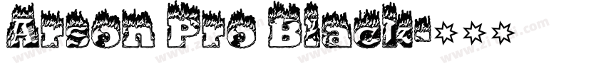 Arson Pro Black字体转换